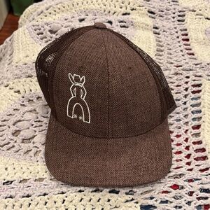 Brown Kids Cap with Embroidered Design